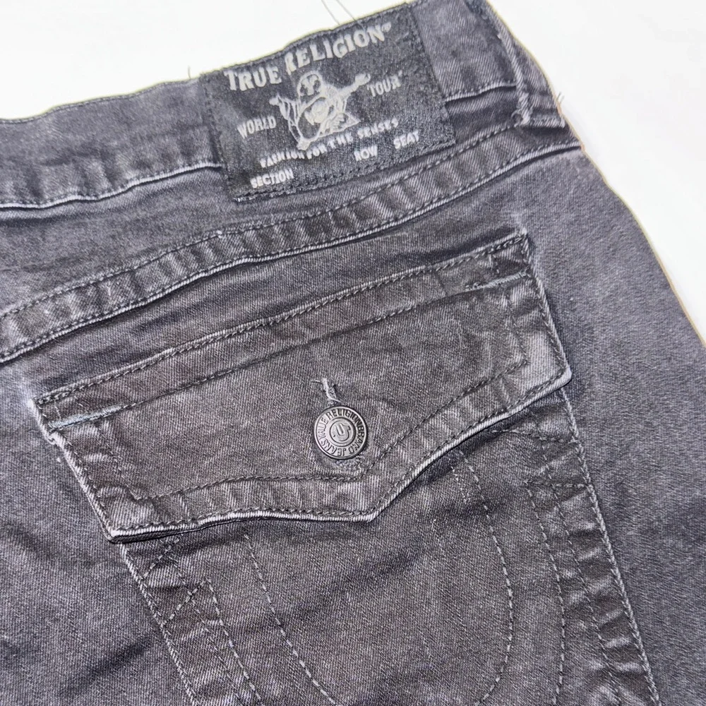 True Religion Men's Black‎ Straight Jeans